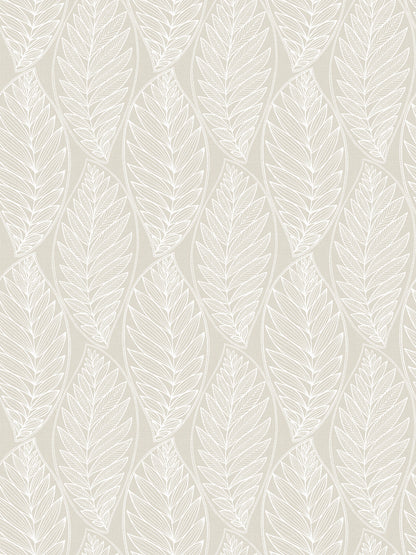 Seabrook Designs Summer House Kira Leaf Husk Botanical Coastal Beige Matte  - SC20305
