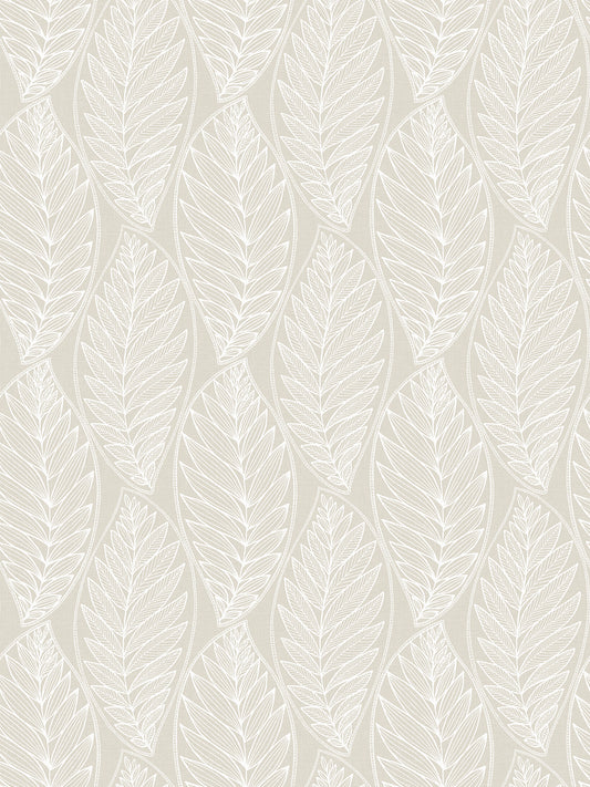 Seabrook Designs Summer House Kira Leaf Husk Botanical Coastal Beige Matte Sidewall - SC20305