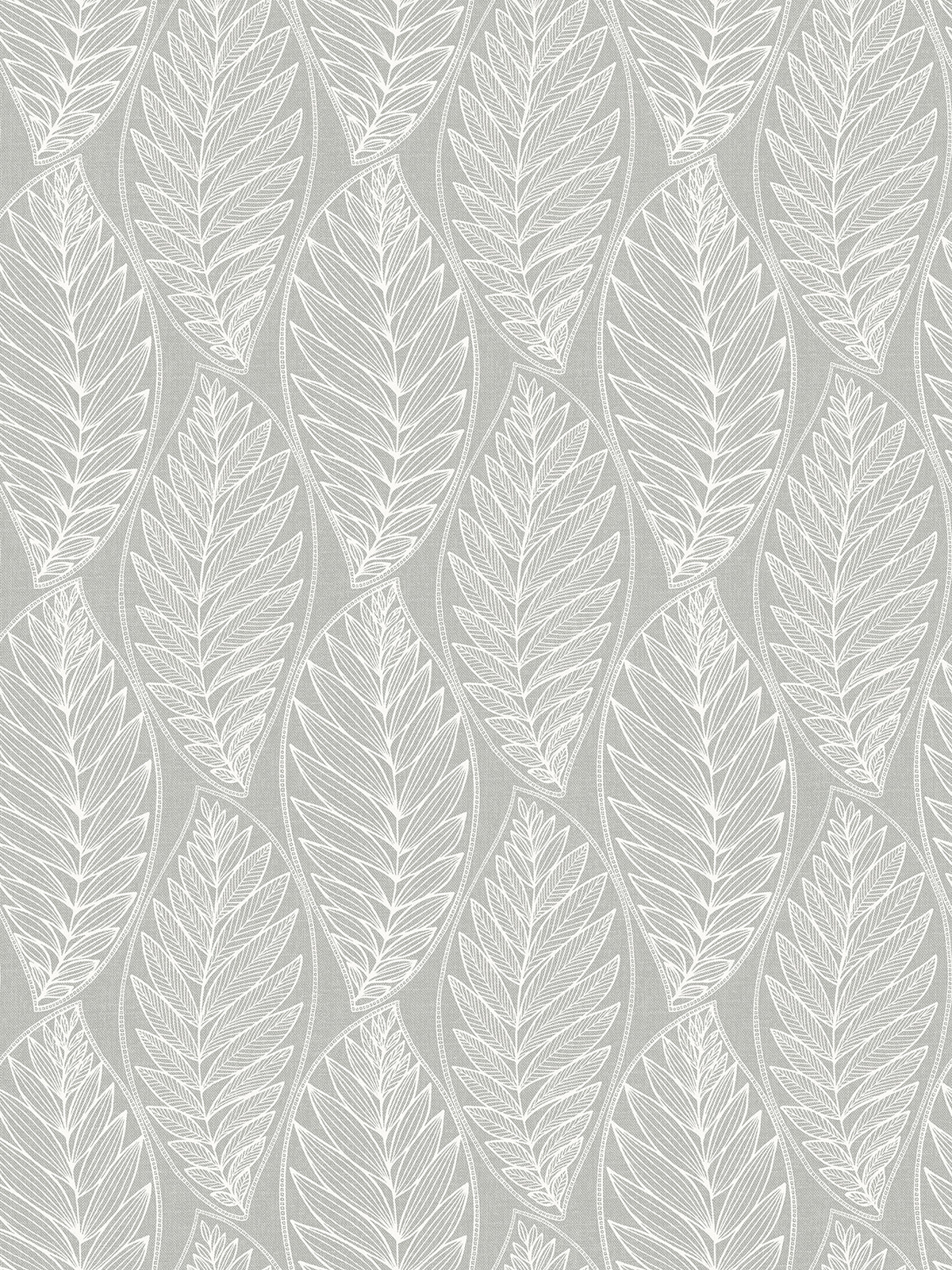 Seabrook Designs Summer House Kira Leaf Husk Botanical Coastal Grey Matte Sidewall - SC20308