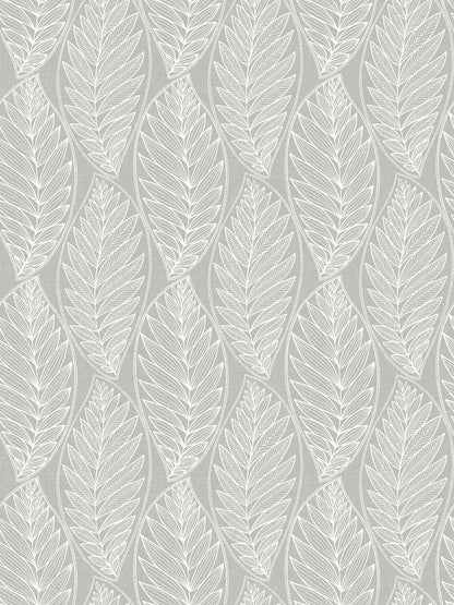 Seabrook Designs Summer House Kira Leaf Husk Botanical Coastal Grey Matte  - SC20308