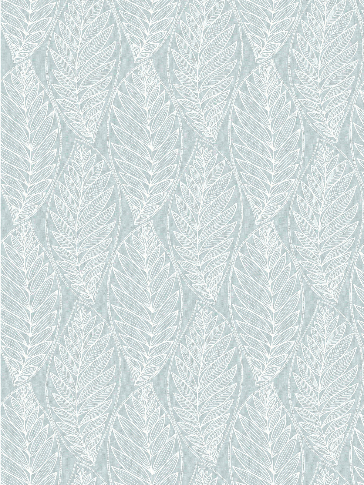 Seabrook Designs Summer House Kira Leaf Husk Botanical Coastal Blue Matte Sidewall - SC20312