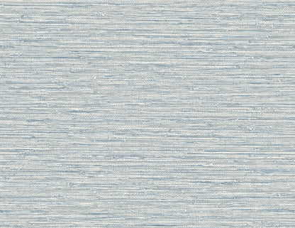 Seabrook Designs Summer House Isla Faux Jute Faux Grasscloth Coastal Blue Matte  - SC20912