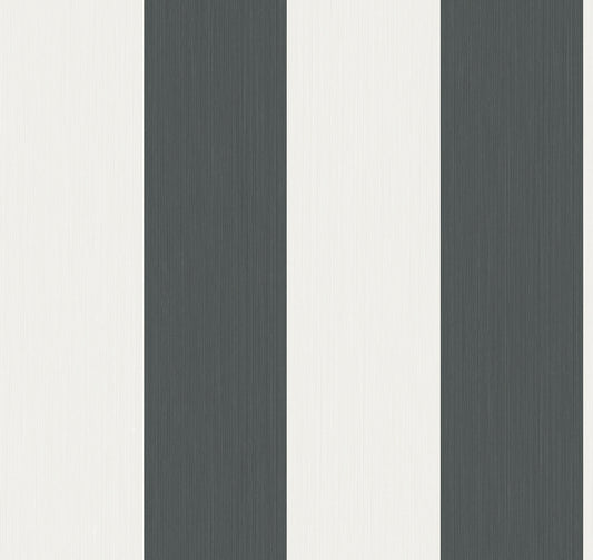 Seabrook Designs Summer House Dylan Striped Stringcloth Striped Contemporary Grey Matte Sidewall - SC21008