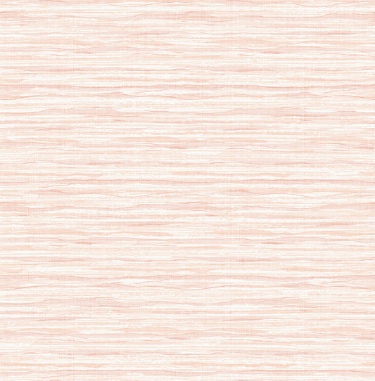 Seabrook Designs Summer House Skye Wave Stringcloth Sisal Coastal Pink Matte Sidewall - SC21101