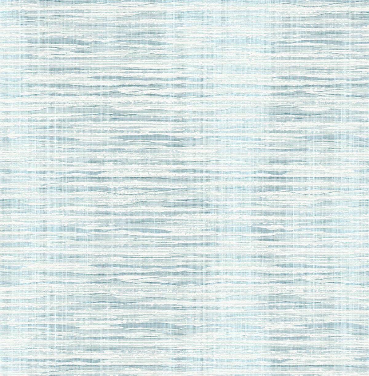 Seabrook Designs Summer House Skye Wave Stringcloth Sisal Coastal Blue Matte Sidewall - SC21102