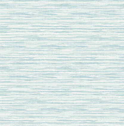 Seabrook Designs Summer House Skye Wave Stringcloth Sisal Coastal Blue Matte  - SC21102