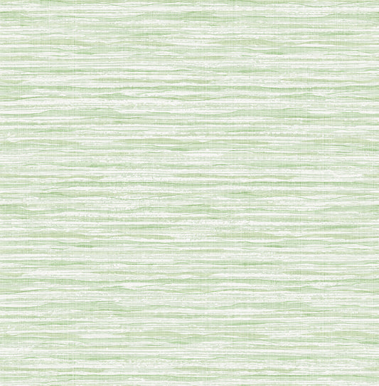 Seabrook Designs Summer House Skye Wave Stringcloth Sisal Coastal Green Matte Sidewall - SC21104