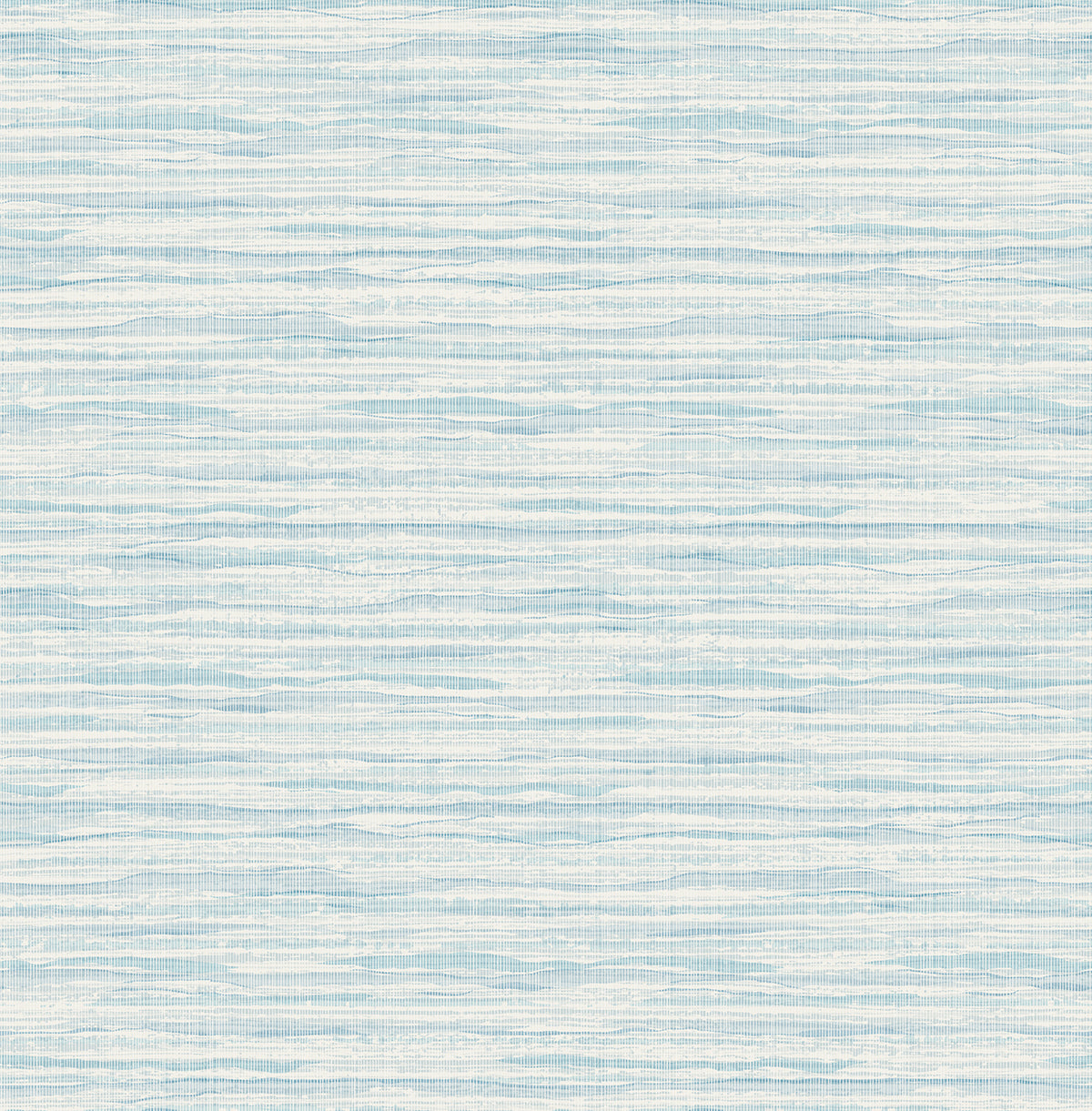 Seabrook Designs Summer House Skye Wave Stringcloth Sisal Coastal Blue Matte Sidewall - SC21112