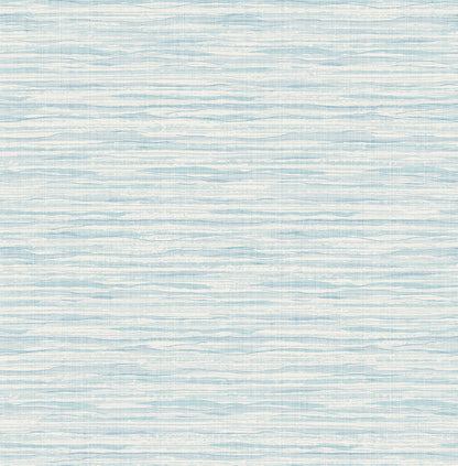 Seabrook Designs Summer House Skye Wave Stringcloth Sisal Coastal Blue Matte  - SC21112