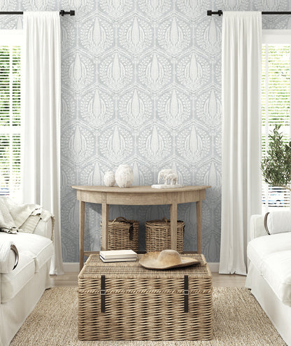 Seabrook Designs Summer House Cyrus Harvest Botanical Country Grey Matte  - SC21408