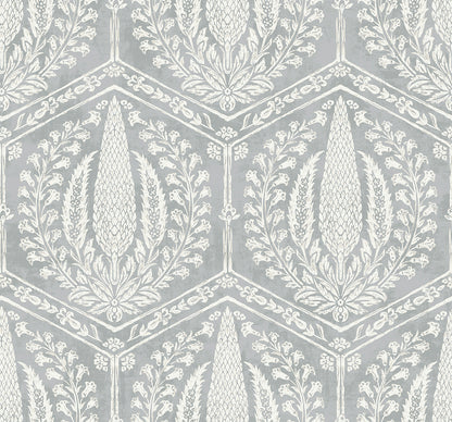 Seabrook Designs Summer House Cyrus Harvest Botanical Country Grey Matte  - SC21408