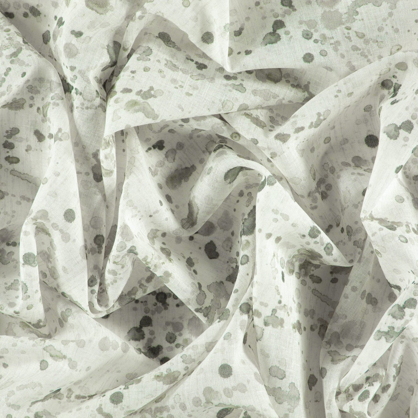 JF Fabrics  SCATTER 73 Fabric Abstract,Traditional,Transitional,Contemporary Green,Gray  Sheer,Wide Width,Reversible - 8436073 J8831