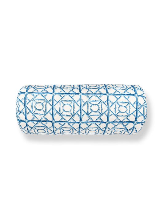 SCALAMANDRE ORMOND FRET PILLOW   COBALT   - SCBADK166710002