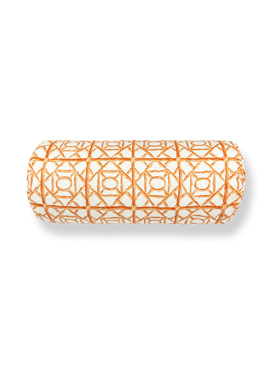 SCALAMANDRE ORMOND FRET PILLOW   TANGERINE   - SCBADK166710003