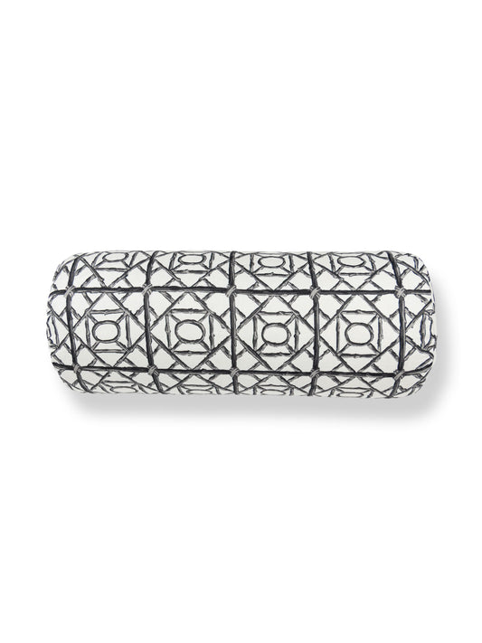 SCALAMANDRE ORMOND FRET PILLOW   CHARCOAL   - SCBADK166710007
