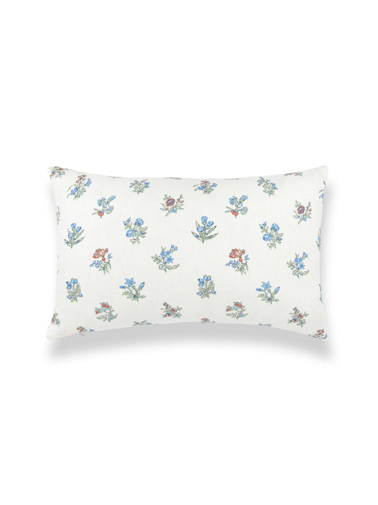 SCALAMANDRE SUMMER FLORA PILLOW   COBALT ROUGE   - SCLBDK166660005