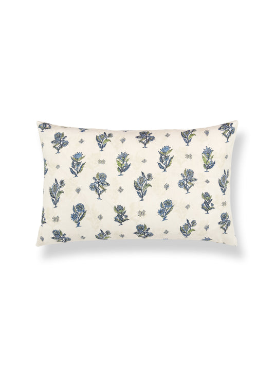 SCALAMANDRE CALICO PILLOW   LAPIS OLIVE   - SCLBDK166690005