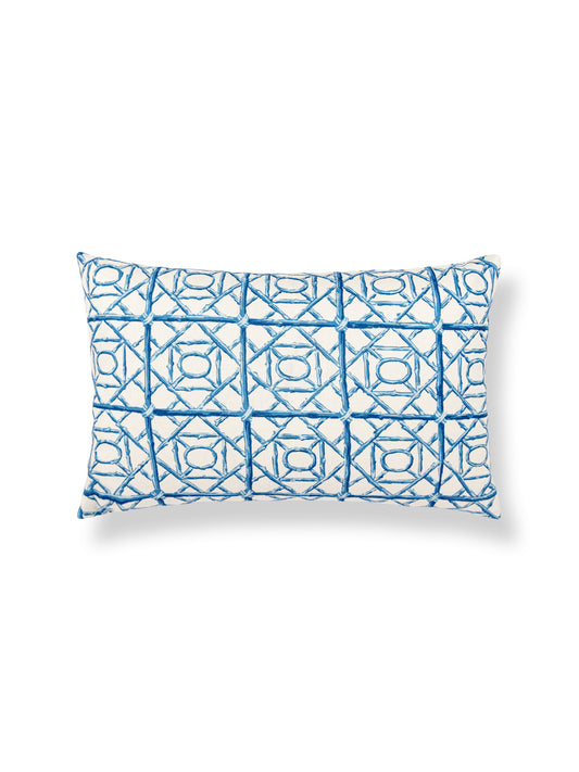 SCALAMANDRE ORMOND FRET PILLOW   COBALT   - SCLBDK166710002