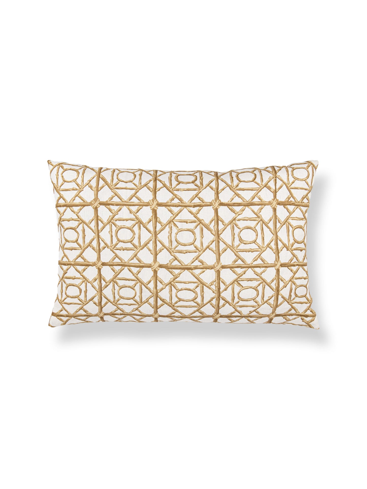 SCALAMANDRE ORMOND FRET PILLOW   TWINE   - SCLBDK166710006