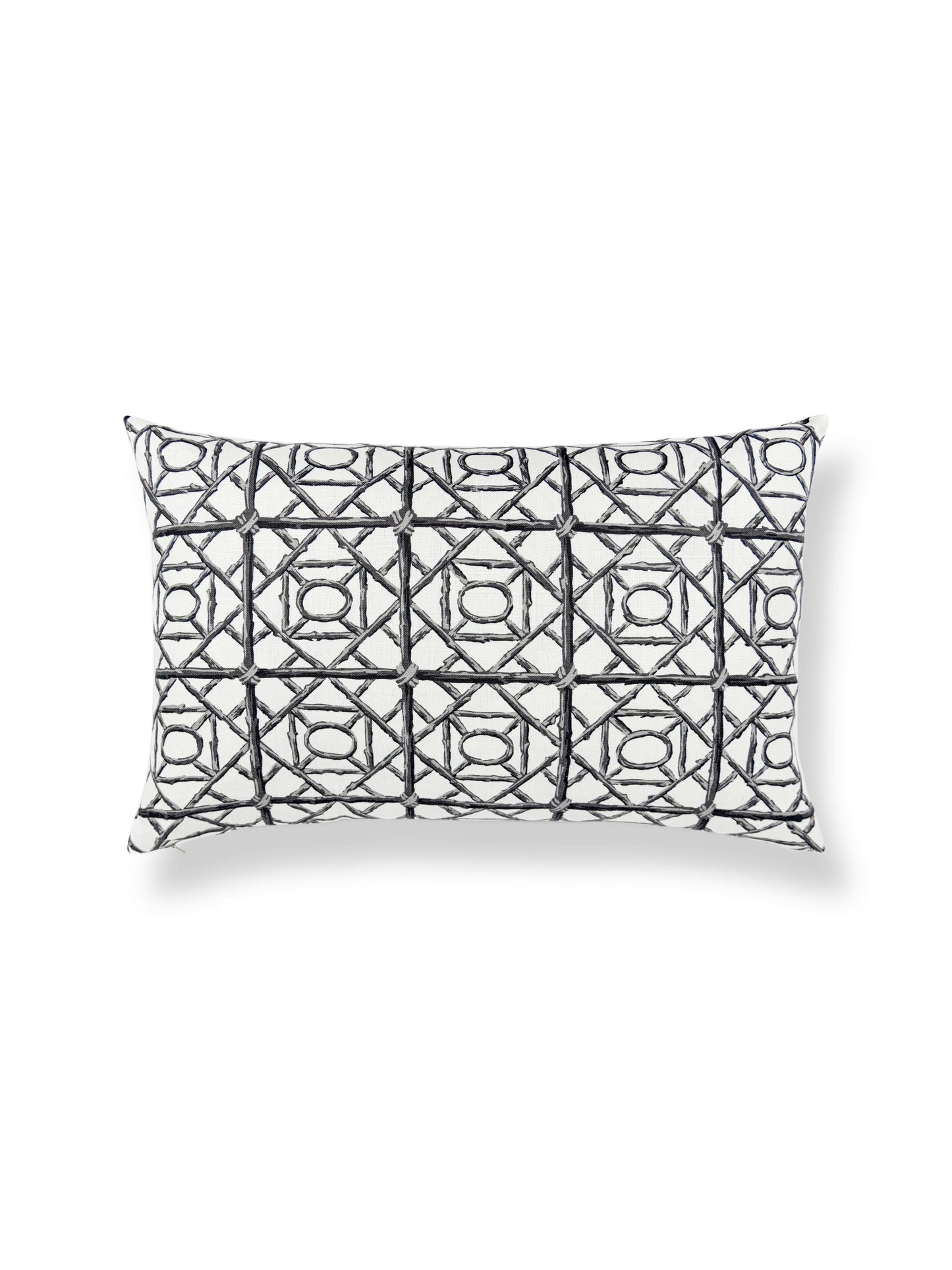 SCALAMANDRE ORMOND FRET PILLOW   CHARCOAL   - SCLBDK166710007
