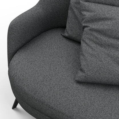 JF Fabrics FibreGuard SCOUT 96 Fabric Plain, Texture Steel Grey  Boucle - 9739196 J9531