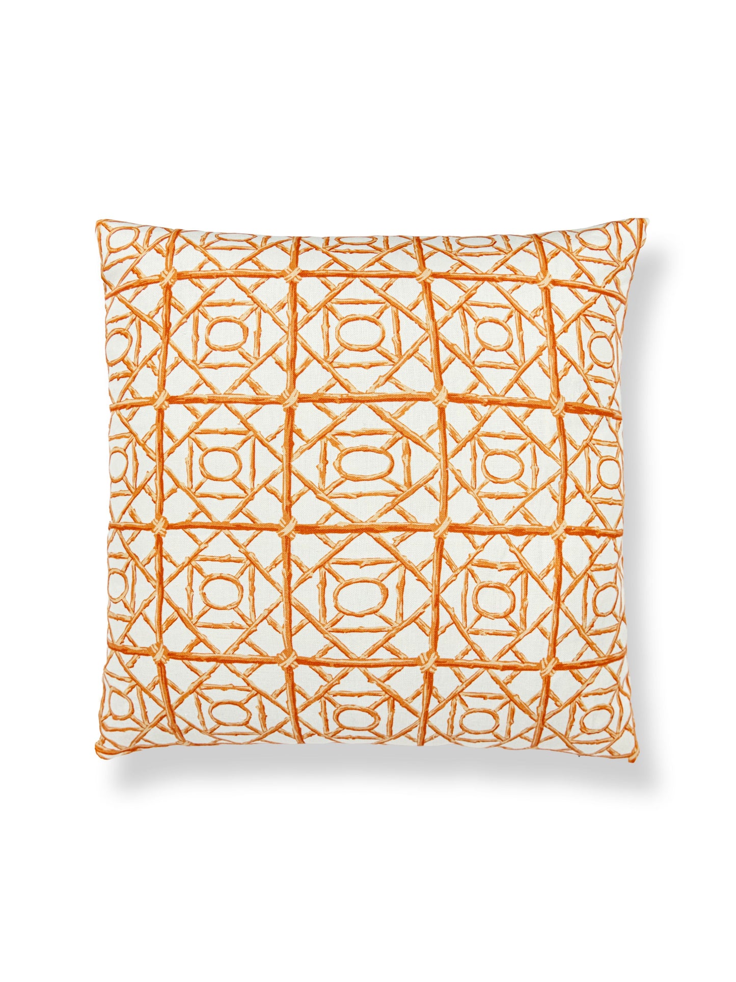 SCALAMANDRE ORMOND FRET PILLOW   TANGERINE   - SCSDDK166710003
