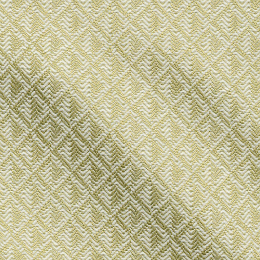 JF Fabrics FibreGuard Outdoor SCUBA 71 Fabric Geometric, Mini Green, White  Outdoor, Jacquard - 9845371 J9651