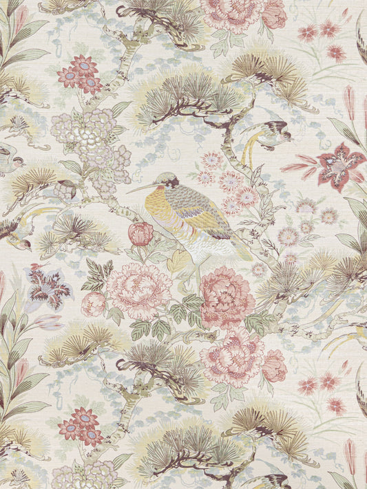 SCALAMANDRE SHENYANG SISAL BIRD / ANIMAL  ROSE QUARTZ   - SCWP88380D0007