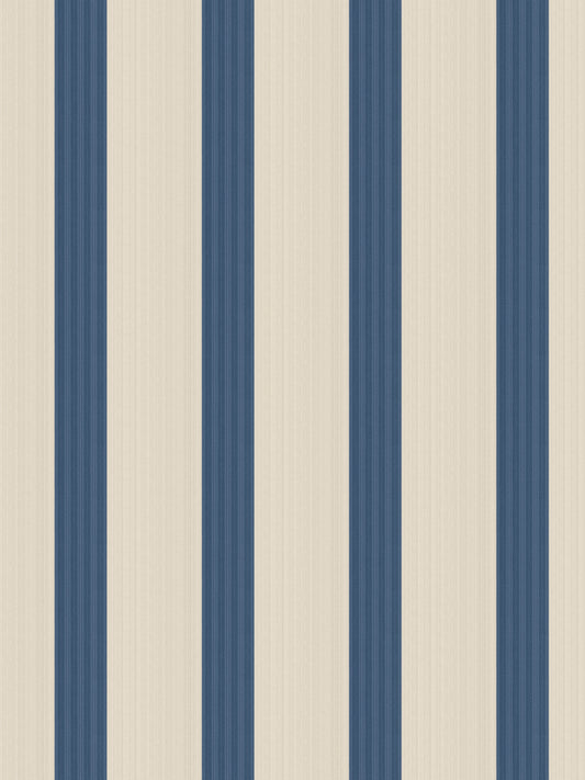 SCALAMANDRE TESSARA STRIPE - WALLCOVERING STRIPE  ROYAL BLUE   - SCWP88619D0005