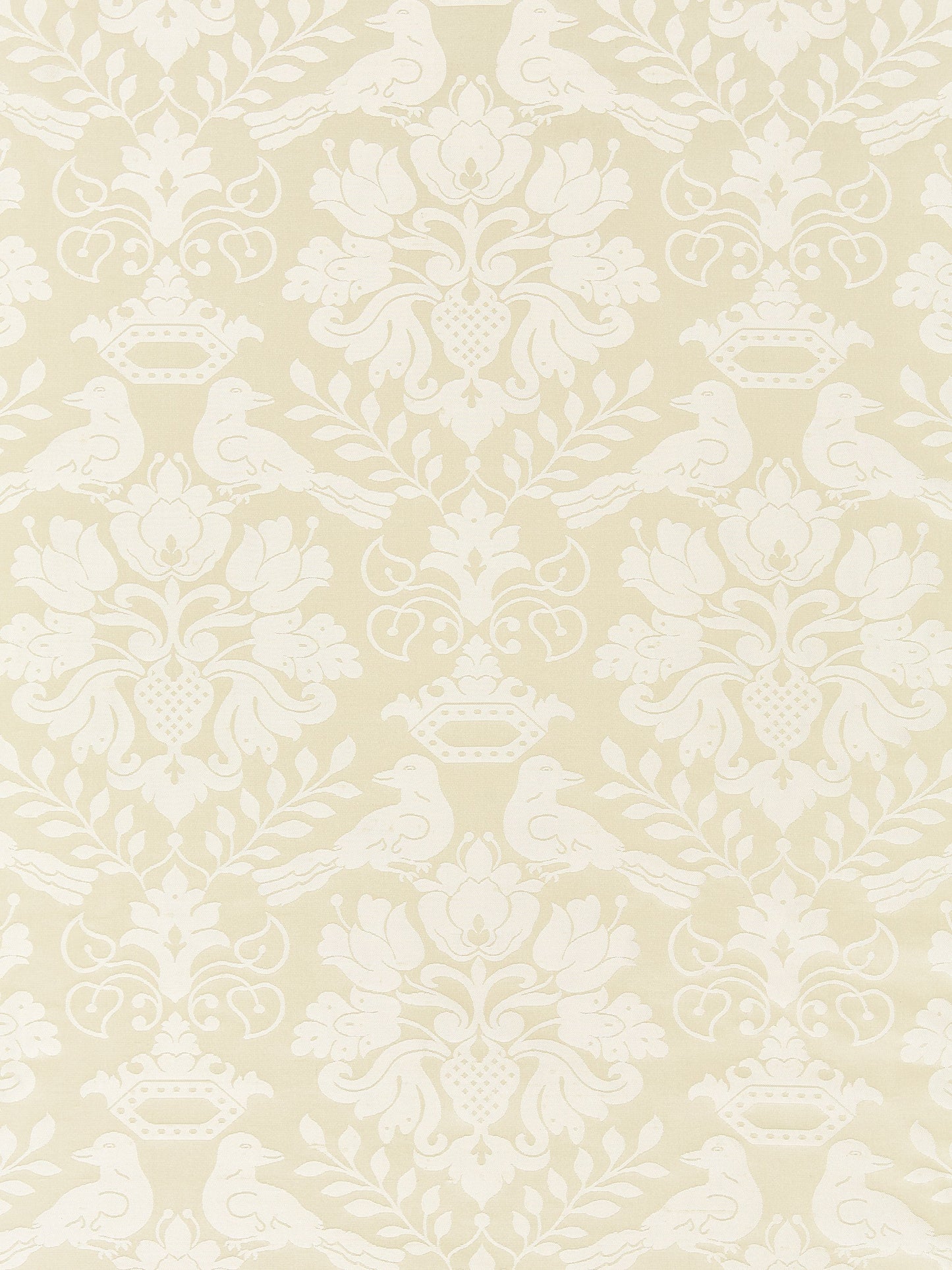 SCALAMANDRE  LOVE BIRD FABRIC CREME   - SC 00011098MM