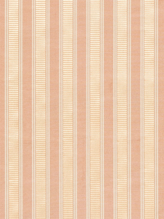 SCALAMANDRE  SHIRRED STRIPE FABRIC PEACH & BEIGE   - SC 0001121M