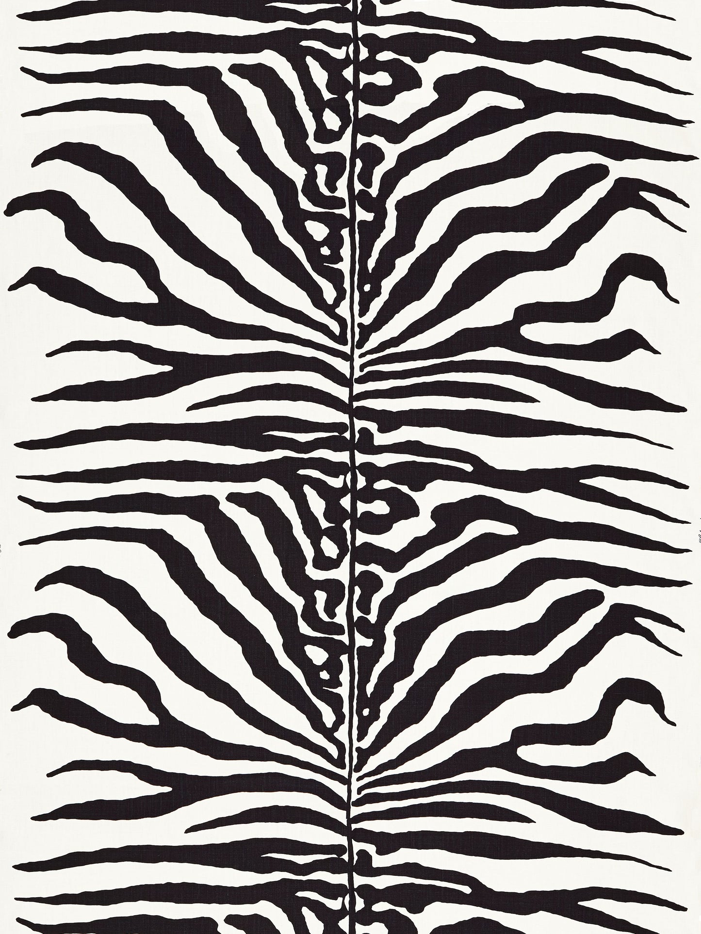 SCALAMANDRE  ZEBRA FABRIC BLACK   - SC 000116366M NEW SKU # SC16366M0001