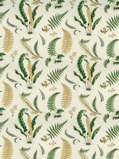 SCALAMANDRE  ELSIE DE WOLFE OUTDOOR FABRIC GREENS ON OFF-WHITE   - SC 000116425 NEW SKU # SC164250001