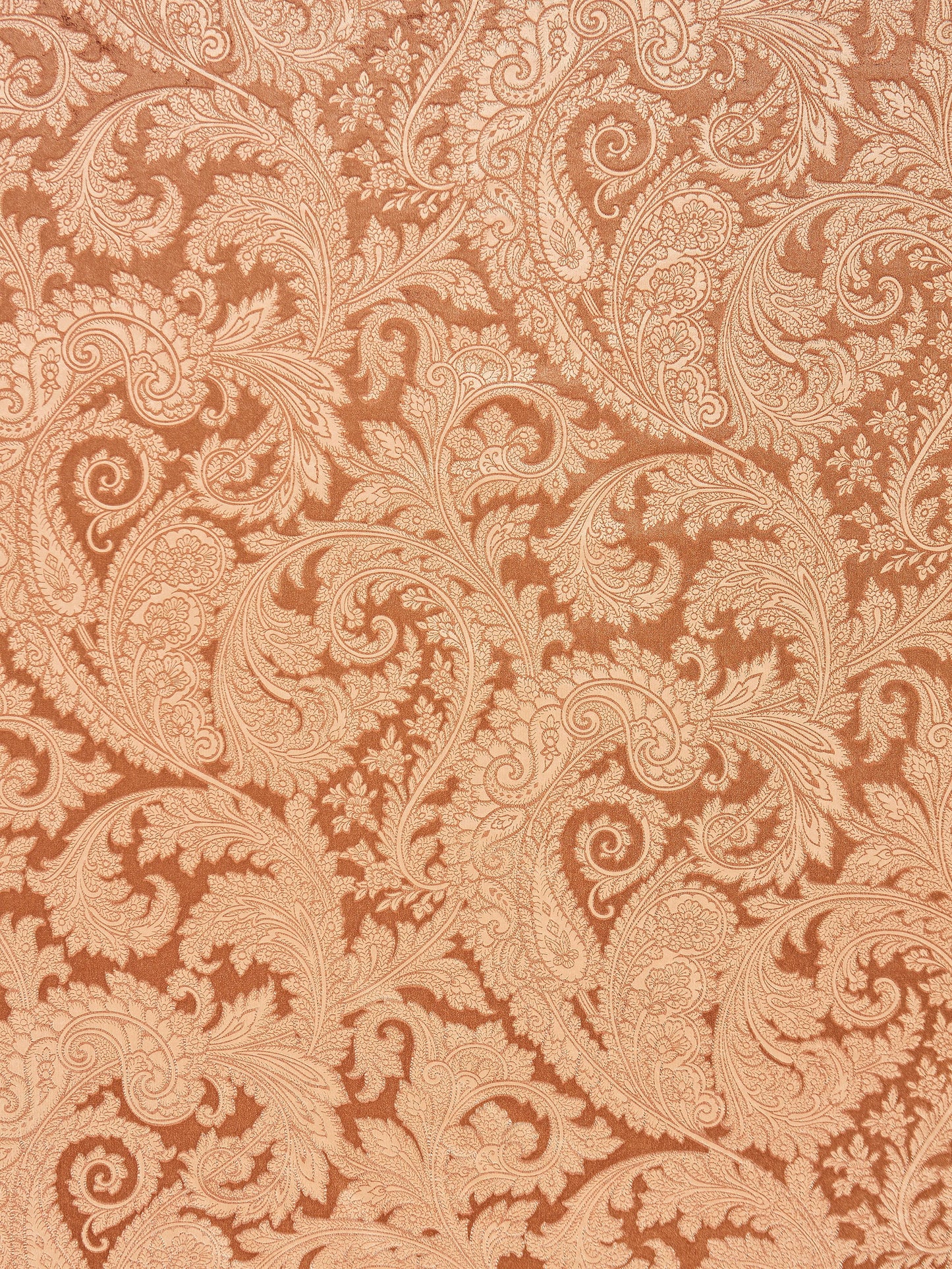 SCALAMANDRE OUTLET  FABRIC PALERMO VELVET PAISLEY  FABRIC COPPER   - SC 000116565