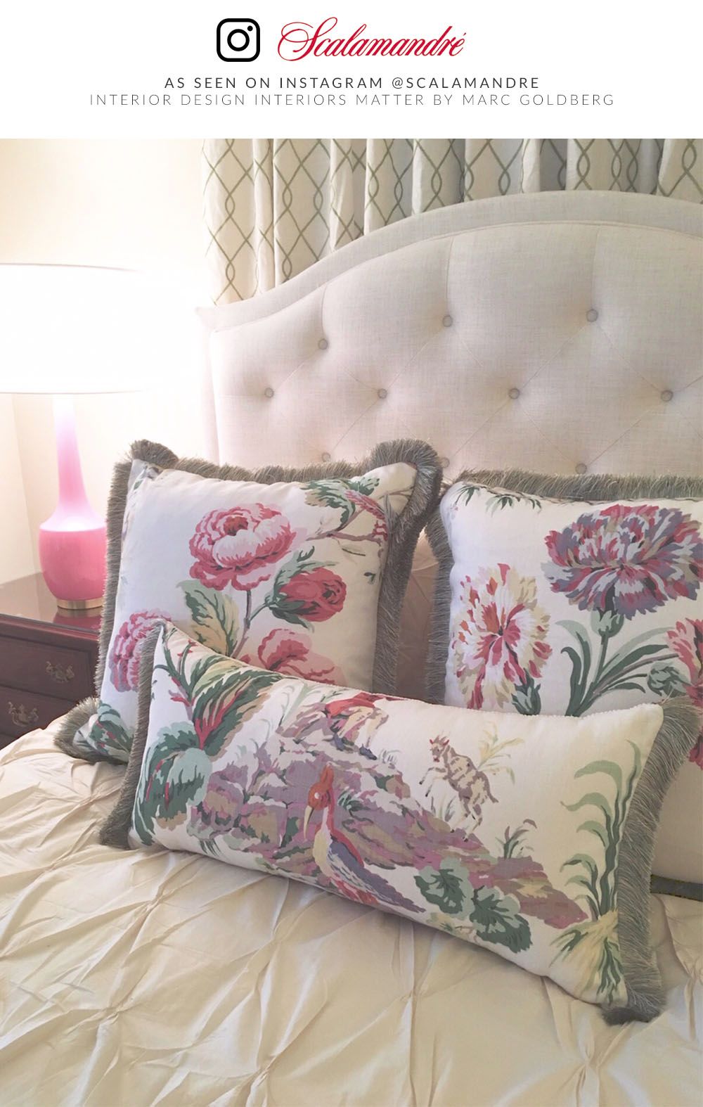 SCALAMANDRE  SOMERSET LINEN PRINT FABRIC BLOOM   - SC 000116584 NEW SKU # SC165840001