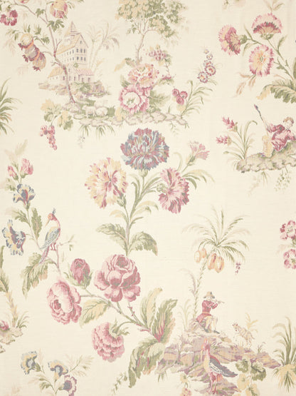 SCALAMANDRE  SOMERSET SILK WARP PRINT FABRIC BLOOM   - SC 000116585 NEW SKU # SC165850001