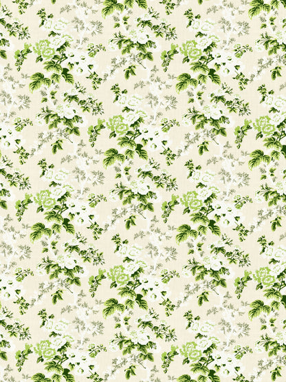 SCALAMANDRE  ASCOT LINEN PRINT FABRIC VERDURE   - SC 000116602 NEW SKU # SC166020001