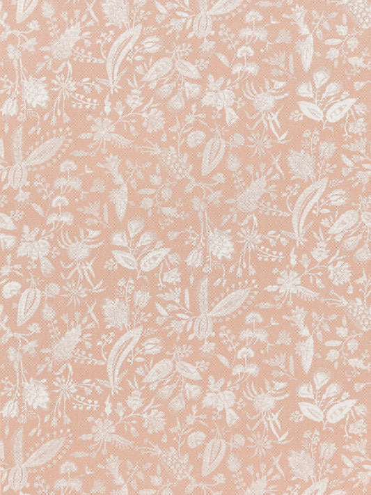 SCALAMANDRE  TULIA LINEN PRINT FABRIC BLUSH   - SC 000116605