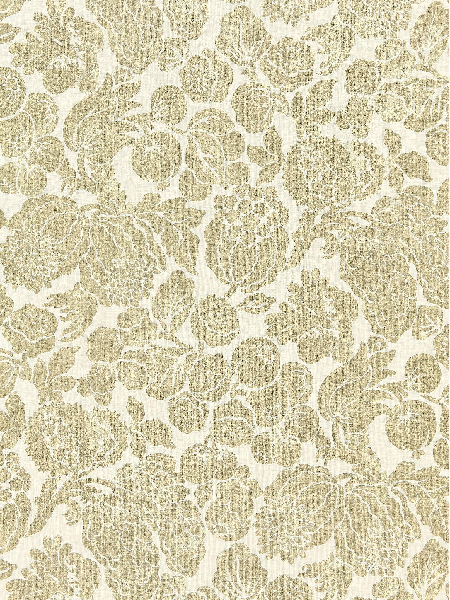 SCALAMANDRE  ELSA LINEN PRINT FABRIC BURNISHED GOLD   - SC 000116606