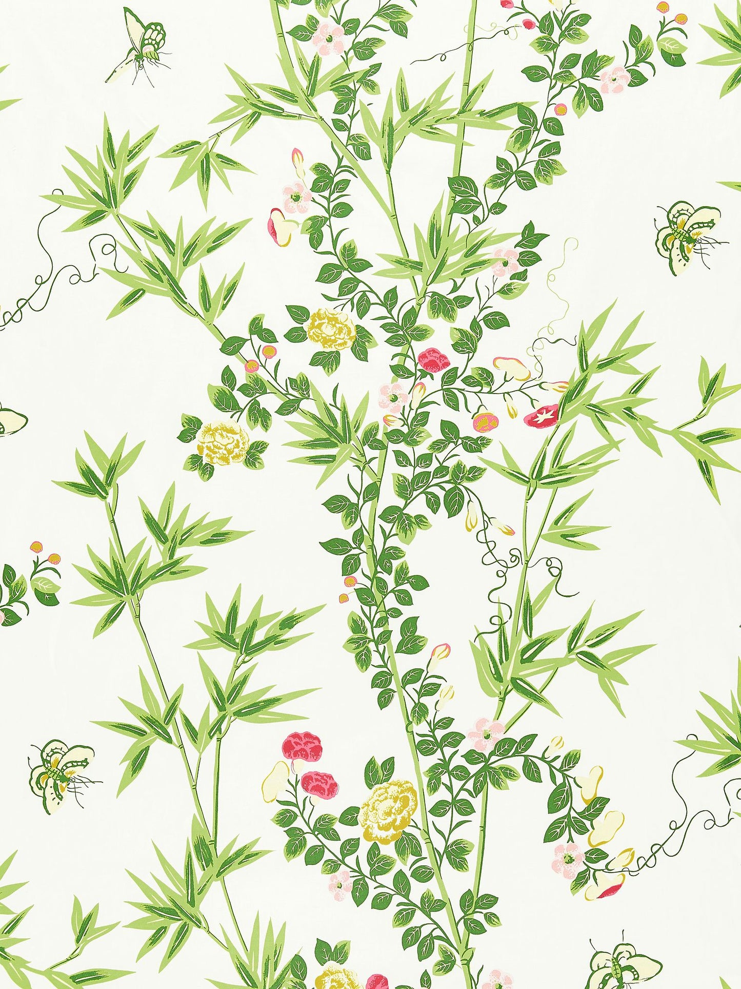 SCALAMANDRE  JARDIN DE CHINE PRINT FABRIC SPRING   - SC 000116608