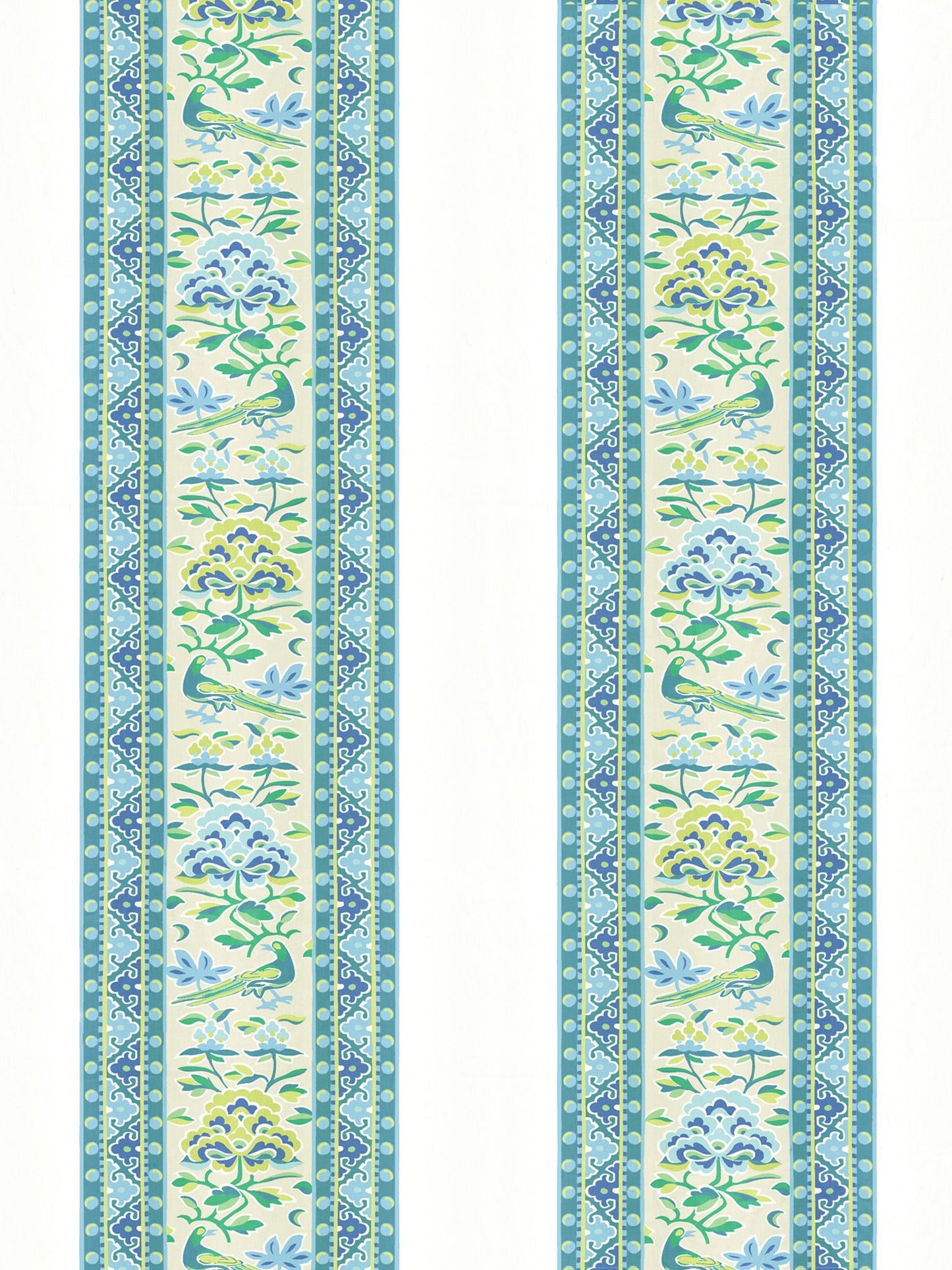 SCALAMANDRE  ROYAL PEONY LINEN PRINT FABRIC COASTAL   - SC 000116613 NEW SKU # SC166130001