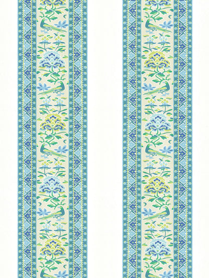 SCALAMANDRE  ROYAL PEONY LINEN PRINT FABRIC COASTAL   - SC 000116613 NEW SKU # SC166130001