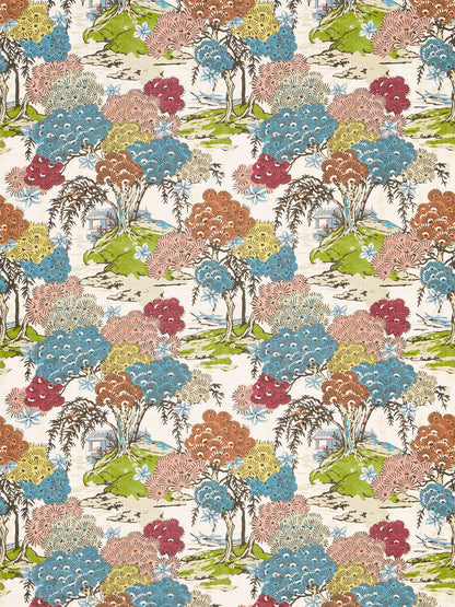 SCALAMANDRE  SEA OF TREES PRINT FABRIC SUNRISE   - SC 000116627 NEW SKU # SC166270001