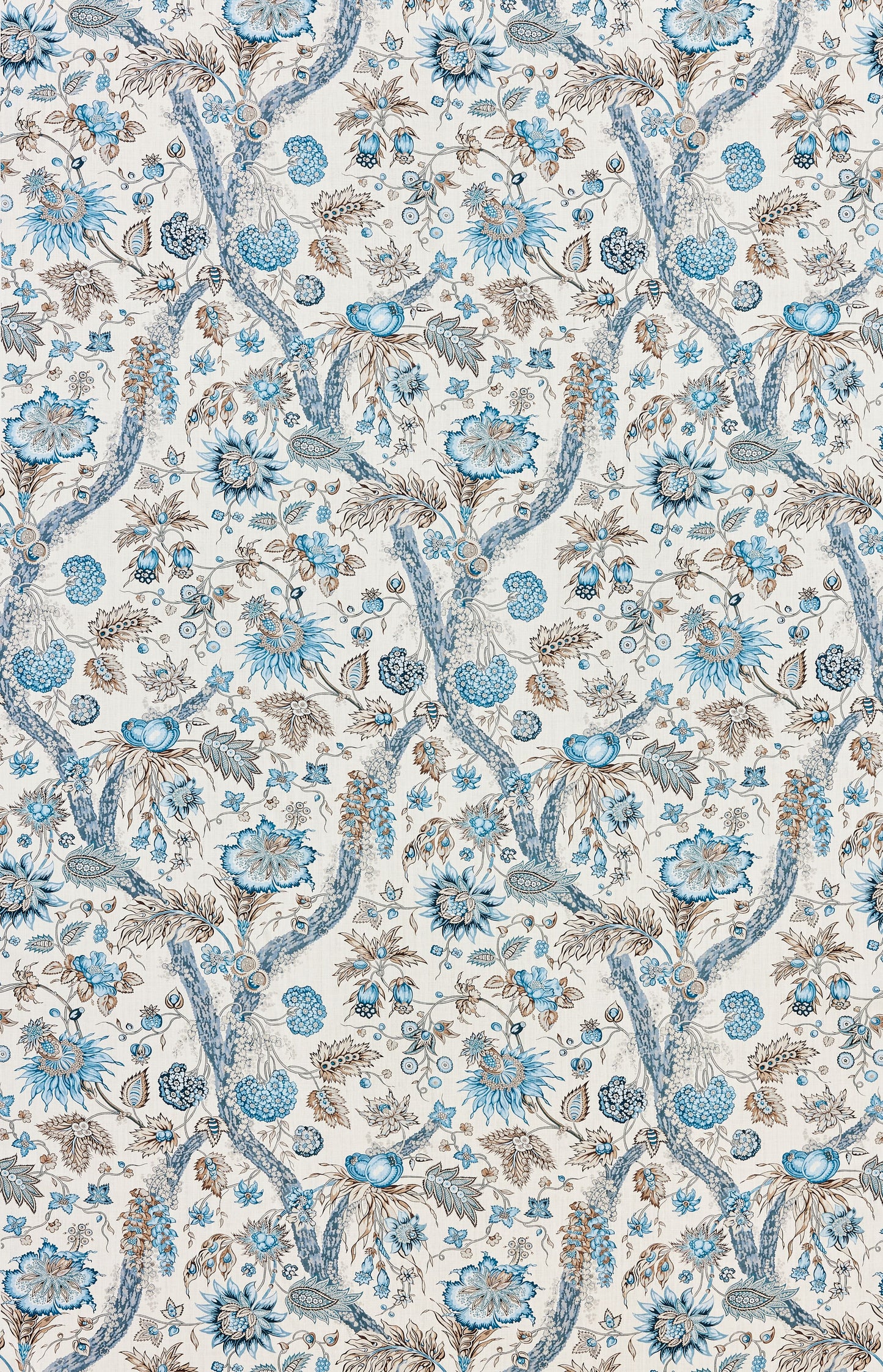 SCALAMANDRE  FLEURS TROPICALES FABRIC WATER'S EDGE   - SC 000116647 NEW SKU # SC166470001