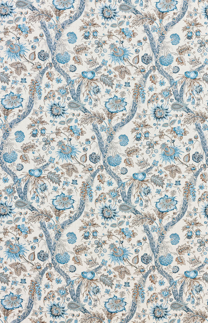 SCALAMANDRE  FLEURS TROPICALES FABRIC WATER'S EDGE   - SC 000116647 NEW SKU # SC166470001