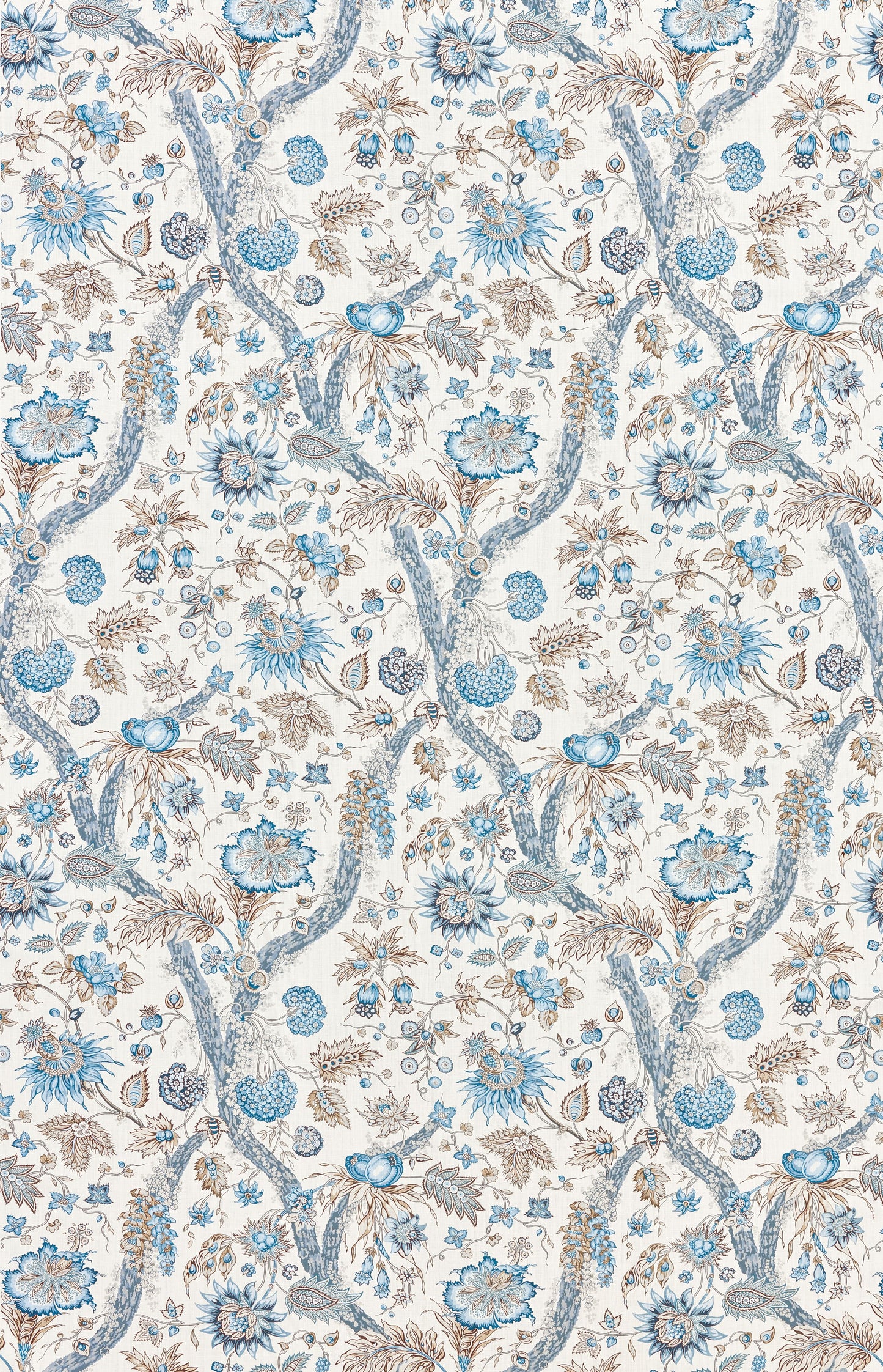 SCALAMANDRE  FLEURS TROPICALES FABRIC WATER'S EDGE   - SC 000116647 NEW SKU # SC166470001
