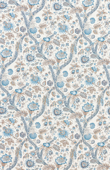 SCALAMANDRE  FLEURS TROPICALES FABRIC WATER'S EDGE   - SC 000116647 NEW SKU # SC166470001