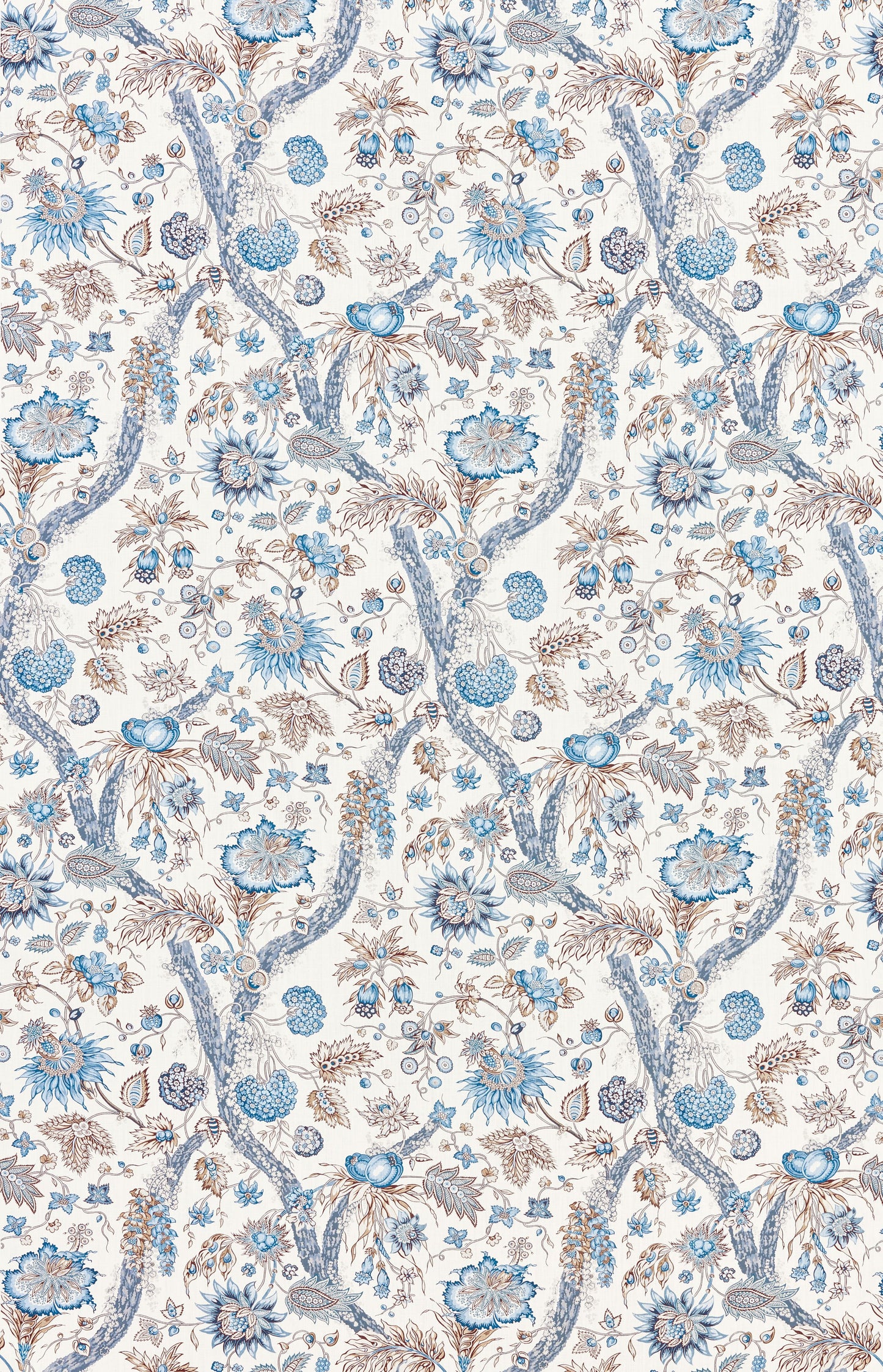 SCALAMANDRE  FLEURS TROPICALES FABRIC WATER'S EDGE   - SC 000116647 NEW SKU # SC166470001