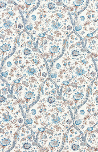 SCALAMANDRE  FLEURS TROPICALES FABRIC WATER'S EDGE   - SC 000116647 NEW SKU # SC166470001