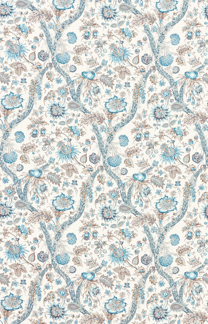 SCALAMANDRE  FLEURS TROPICALES FABRIC WATER'S EDGE   - SC 000116647 NEW SKU # SC166470001